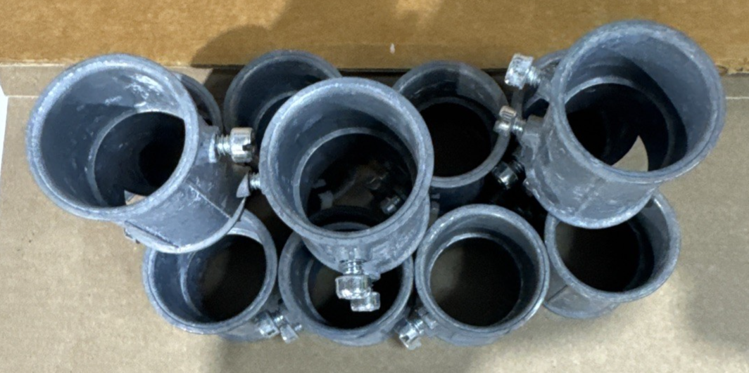 Bridgeport 242-DC 1” EMT Coupling Set Screw Concrete Tight - Pack Of 11 Pieces