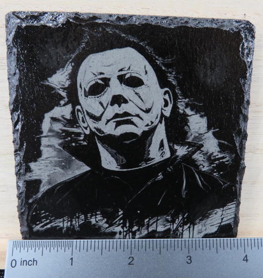 Laser Engraved Slate Coaster - MM (v.2)