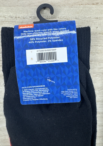 Spongebob Squarepants Just My Type Socks - Shoe Size 6.5-12