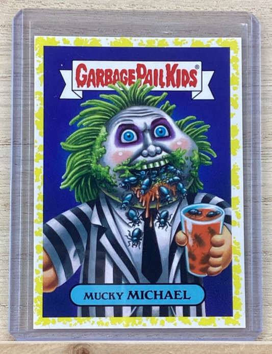 2018 Garbage Pail Kids - Mucky Michael - Yellow