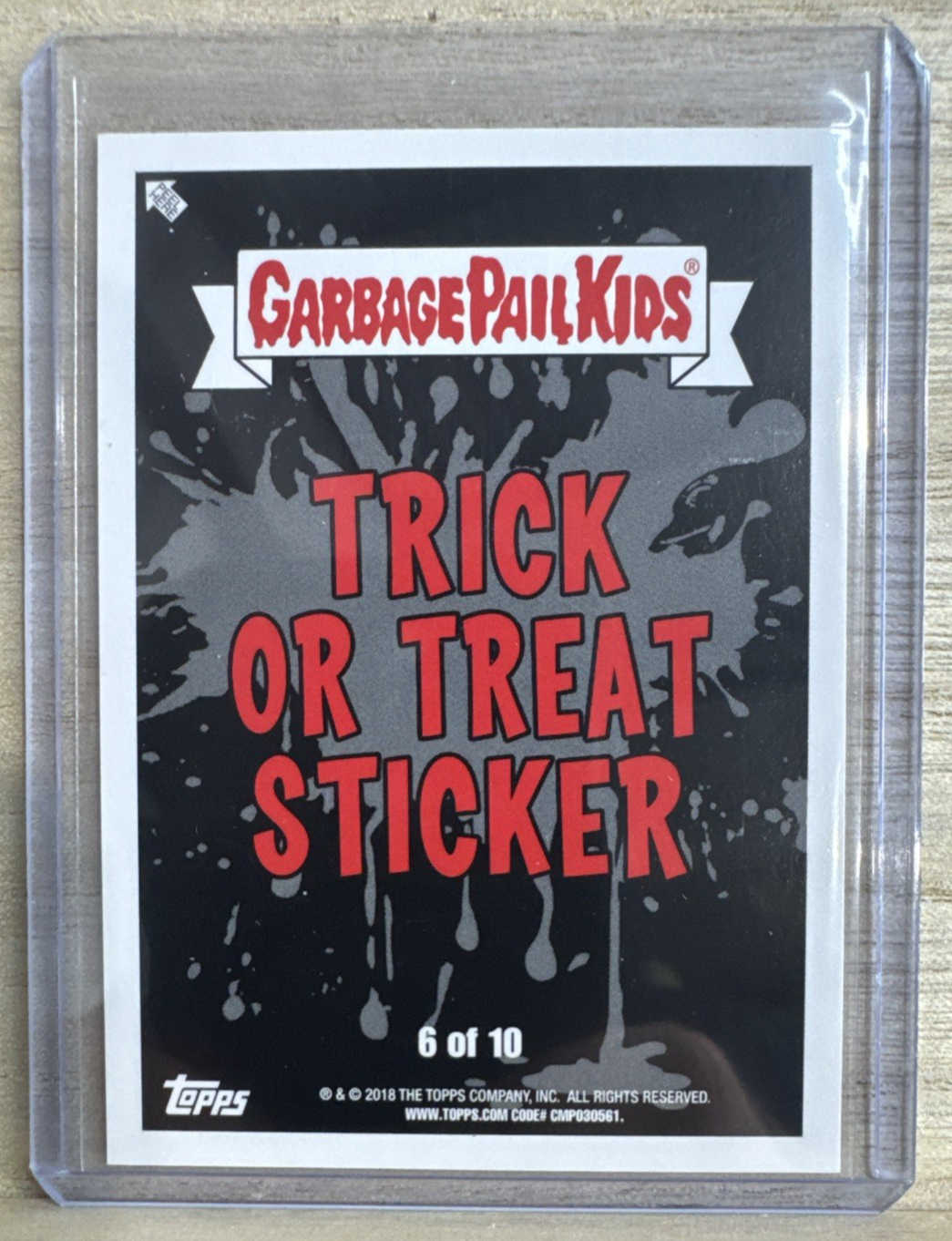 2018 Topps Garbage Pail Kids - Trick or Treat Sticker 6 of 10