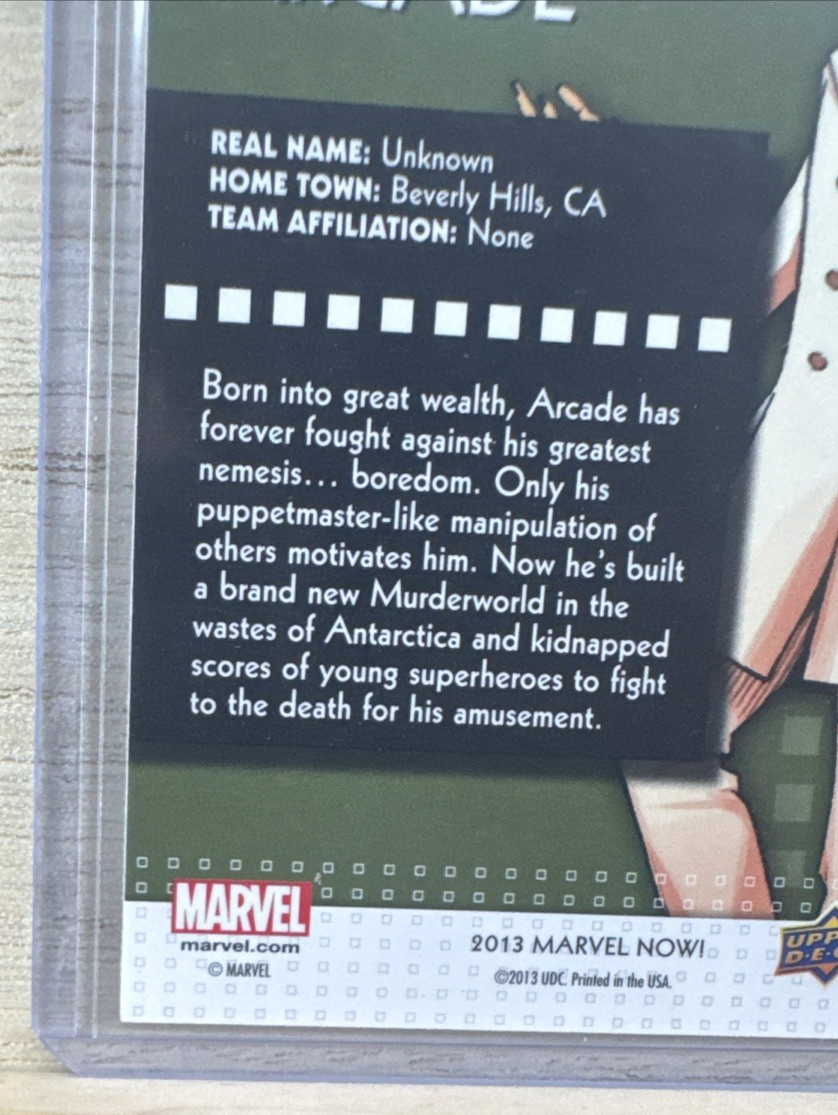 2013 Upper Deck Marvel Now SILVER - #6 Arcade