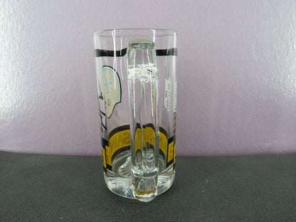 Vintage New Orleans Saints Beer Mug Stein Tall Glass 1980s NFL