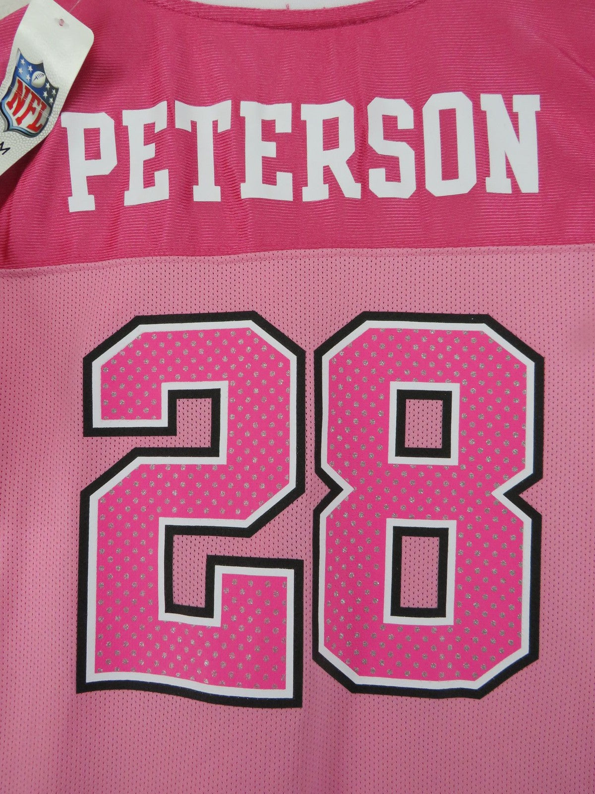 Minnesota Vikings NFL Team Apparel Jersey - Girl's Large 10/12 - Peterson #287