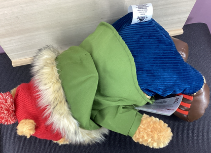 Disney Store Winnie the Pooh Christmas Plush Special Edition-Holiday-Parka