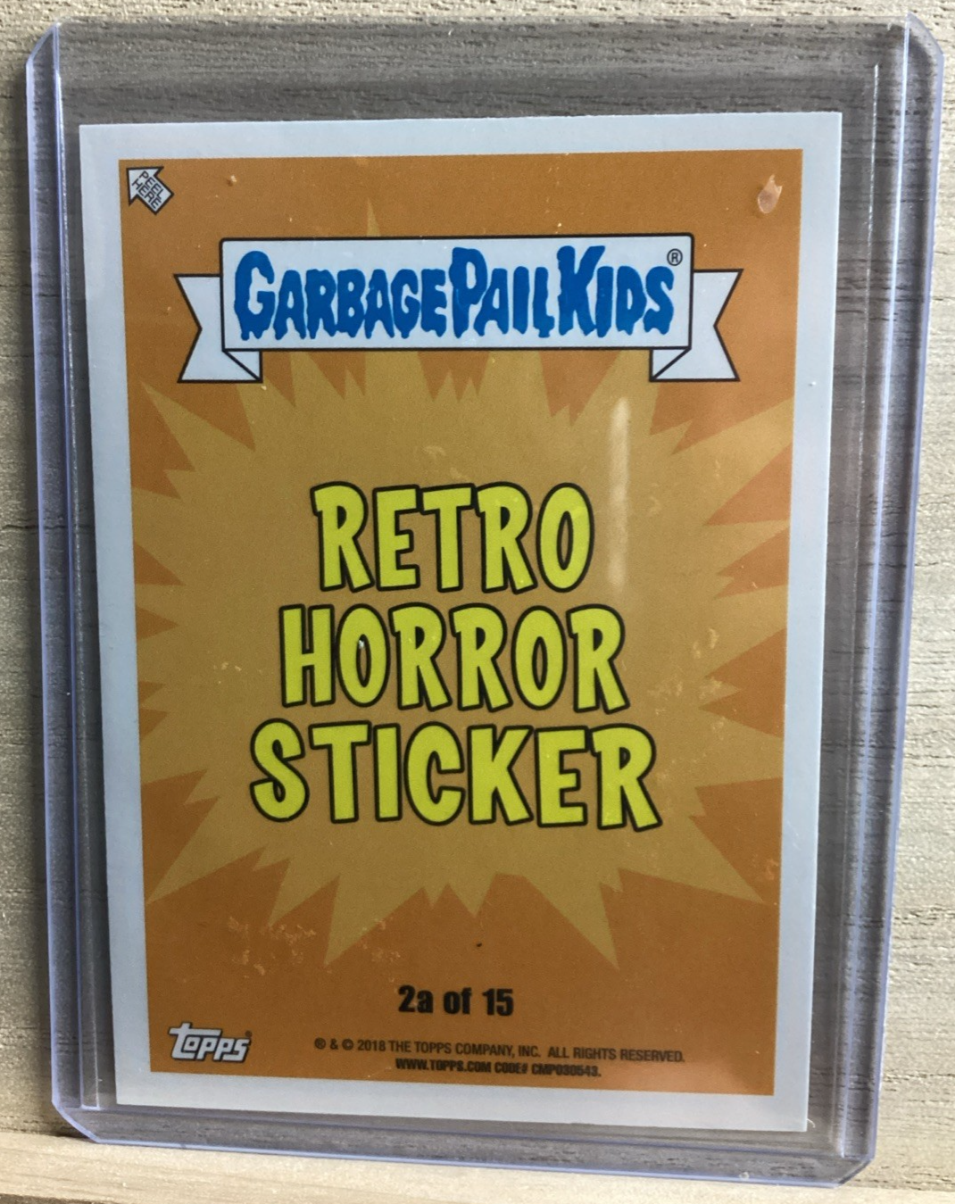 2018 Topps Garbage Pail Kids - Eraser Ed - Green
