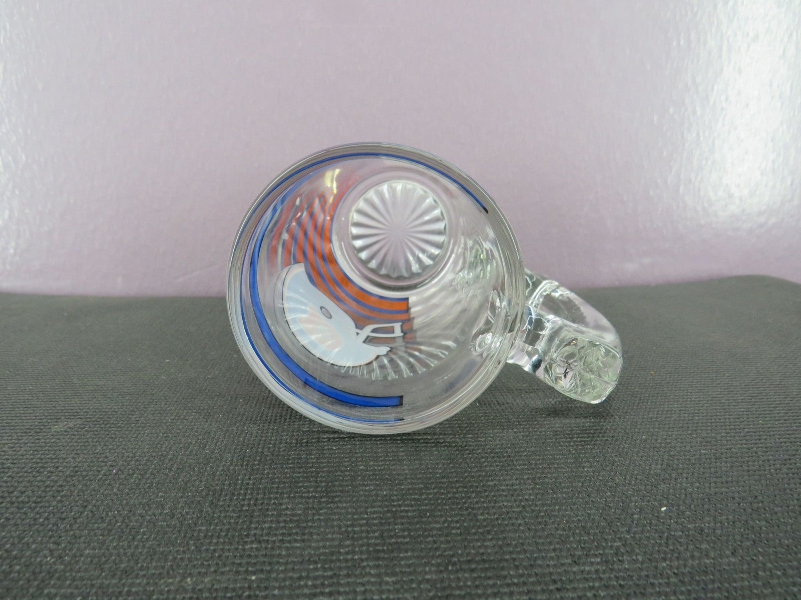 Vintage Denver Broncos Beer Mug Stein Tall Glass 1980s NFL