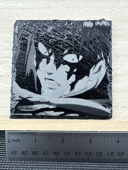 Laser Engraved Slate Coaster - AOT - Levi
