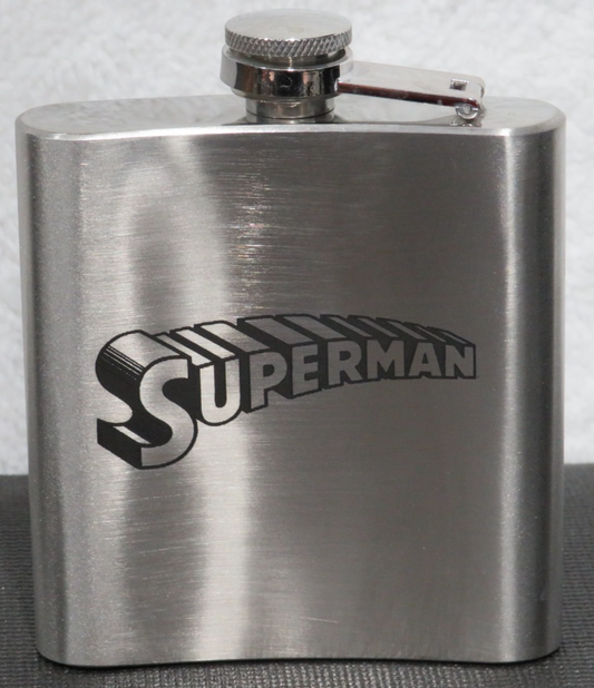 Laser Engraved Stainless Steel Flask - SM