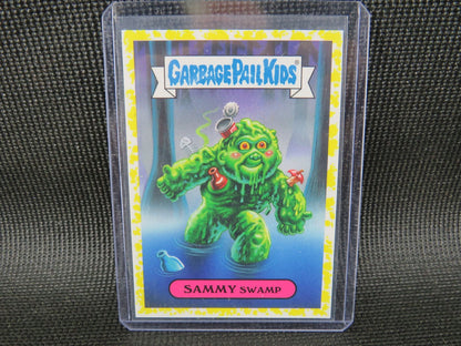 2018 Garbage Pail Kids '80s Sci-Fi Sticker Sammy Swamp #1a of 10 - Yellow0