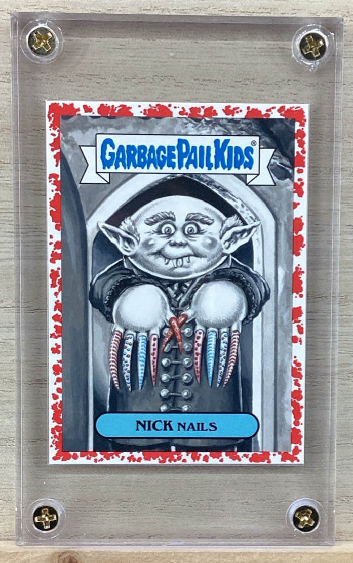 2018 Topps Garbage Pail Kids - Nick Nails - Red 62/75