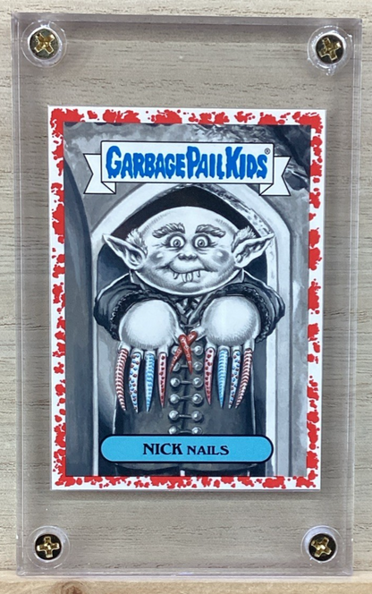 2018 Topps Garbage Pail Kids - Nick Nails - Red 62/75