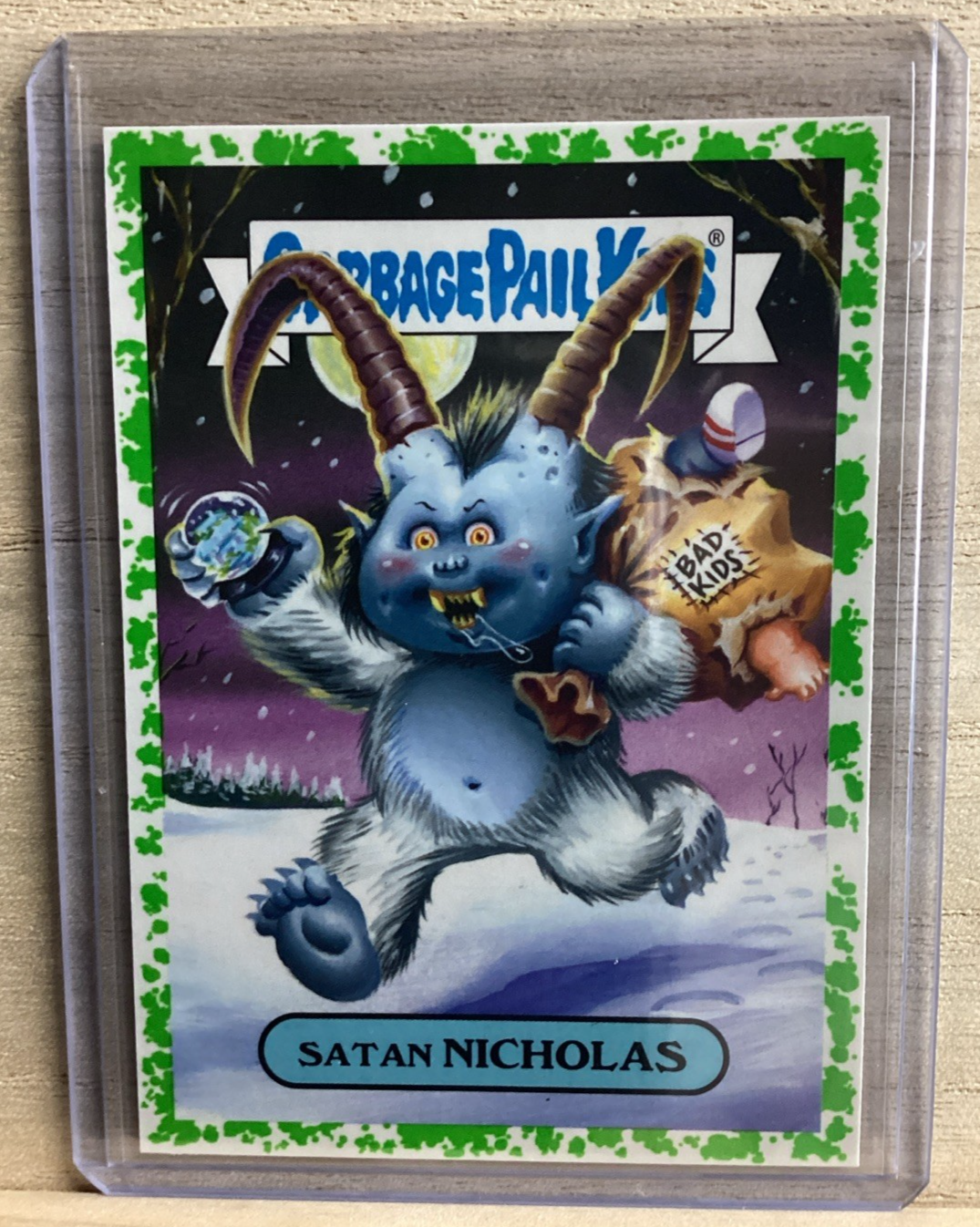 2018 Topps Garbage Pail Kids - Satan Nicholas - Green