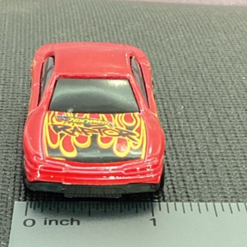 Hot Wheels Aurora Red Raptor - 1993 - Flames - Red Rims