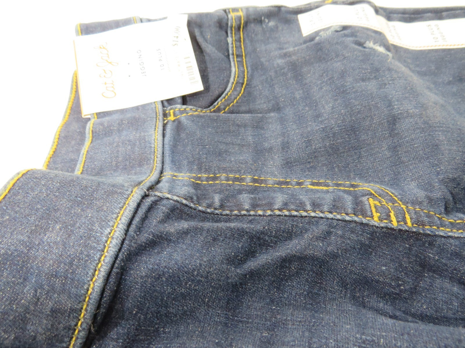 CAT & JACK Girl’s Mid-Rise Pull-On Denim Stretch Jeggings Size 10 Plus