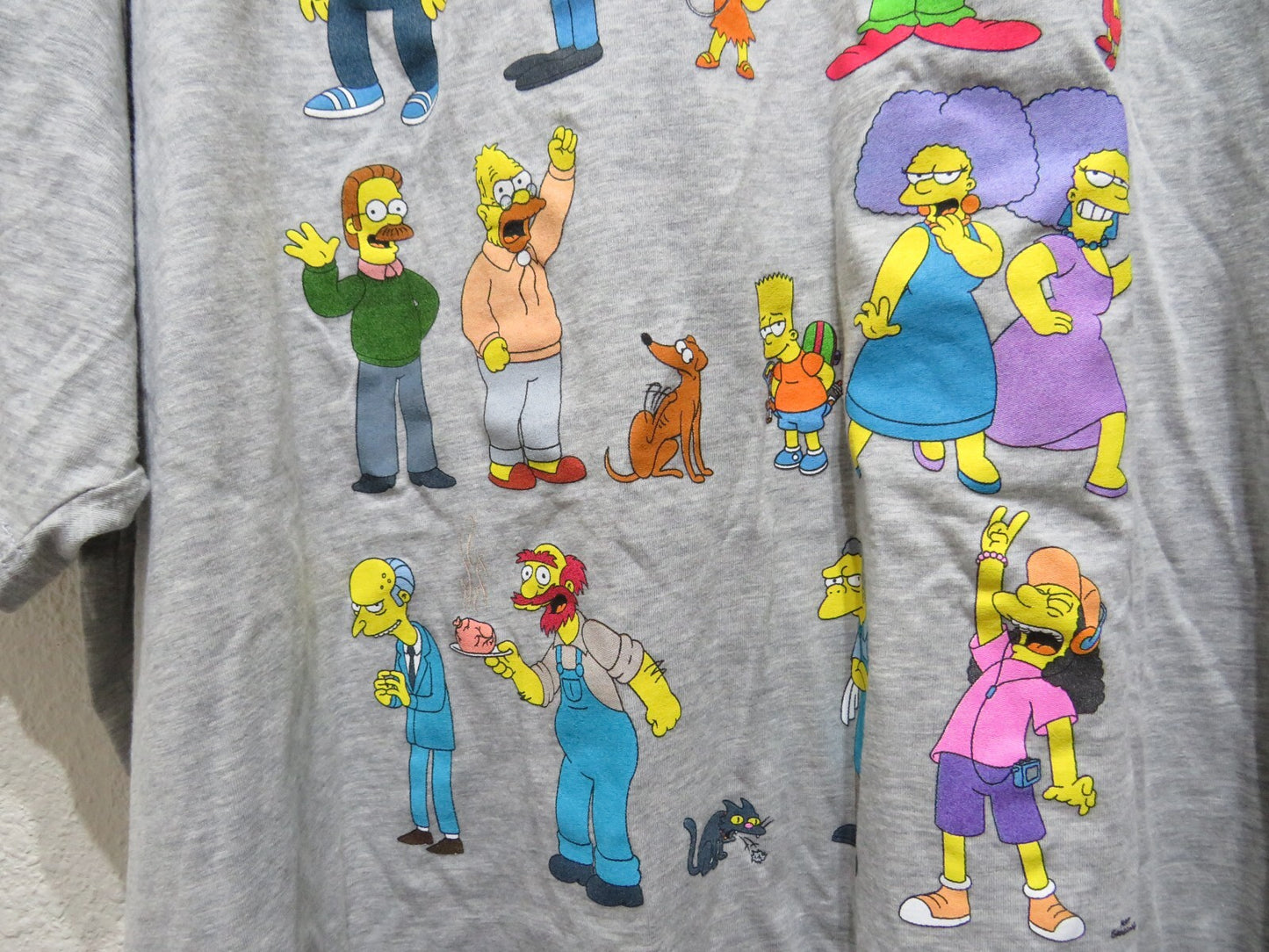 The Simpsons Springfield Characters T Shirt - Size 4XL