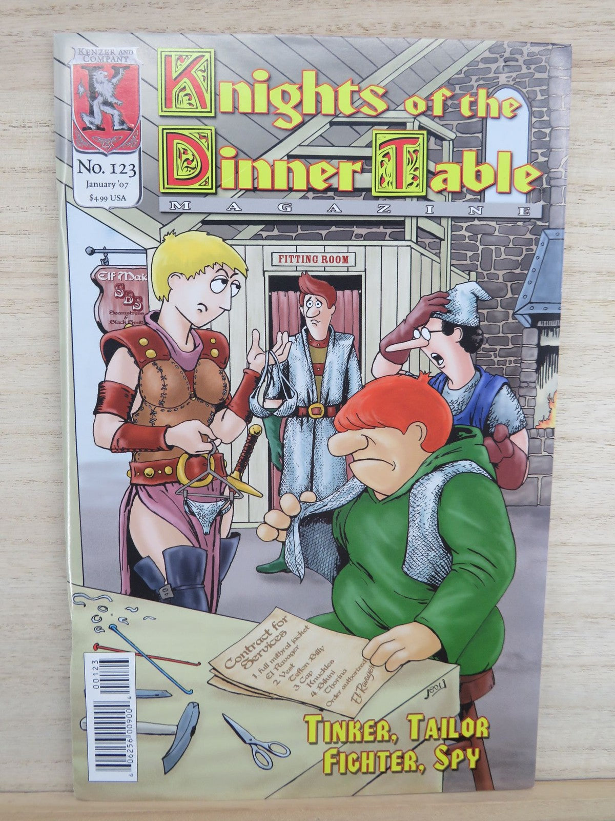Knights of the Dinner Table Magazine #123 January 2007 - Kenzer and Company
