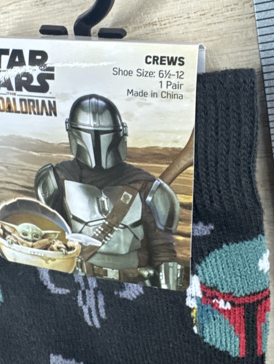 Star Wars The Mandalorian Socks - Shoe Size 6.5-12