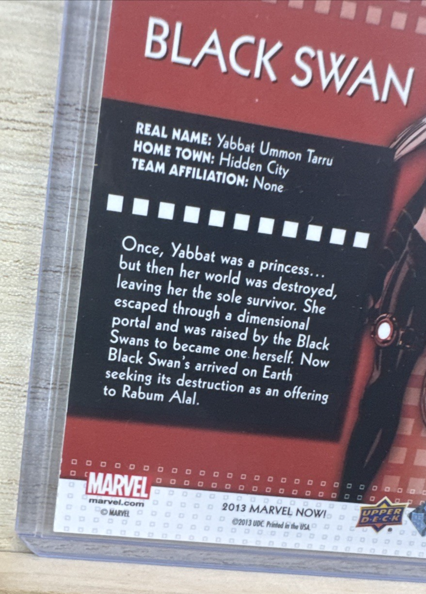 2013 Upper Deck Marvel Now SILVER - #13 Black Swan