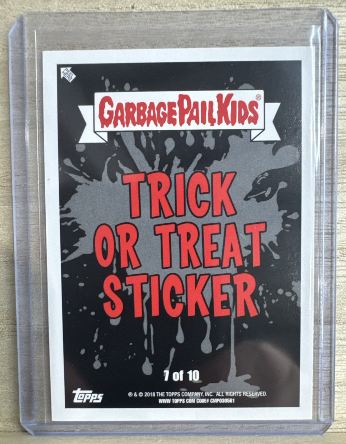 2018 Topps Garbage Pail Kids - Trick or Treat Sticker 7 of 10