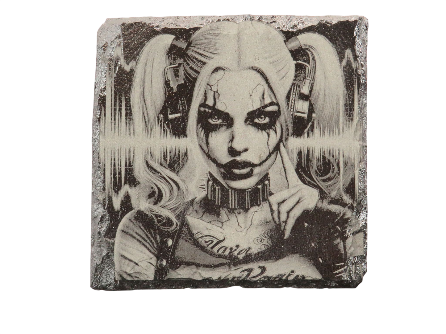 Laser Engraved Slate Coaster - DC6