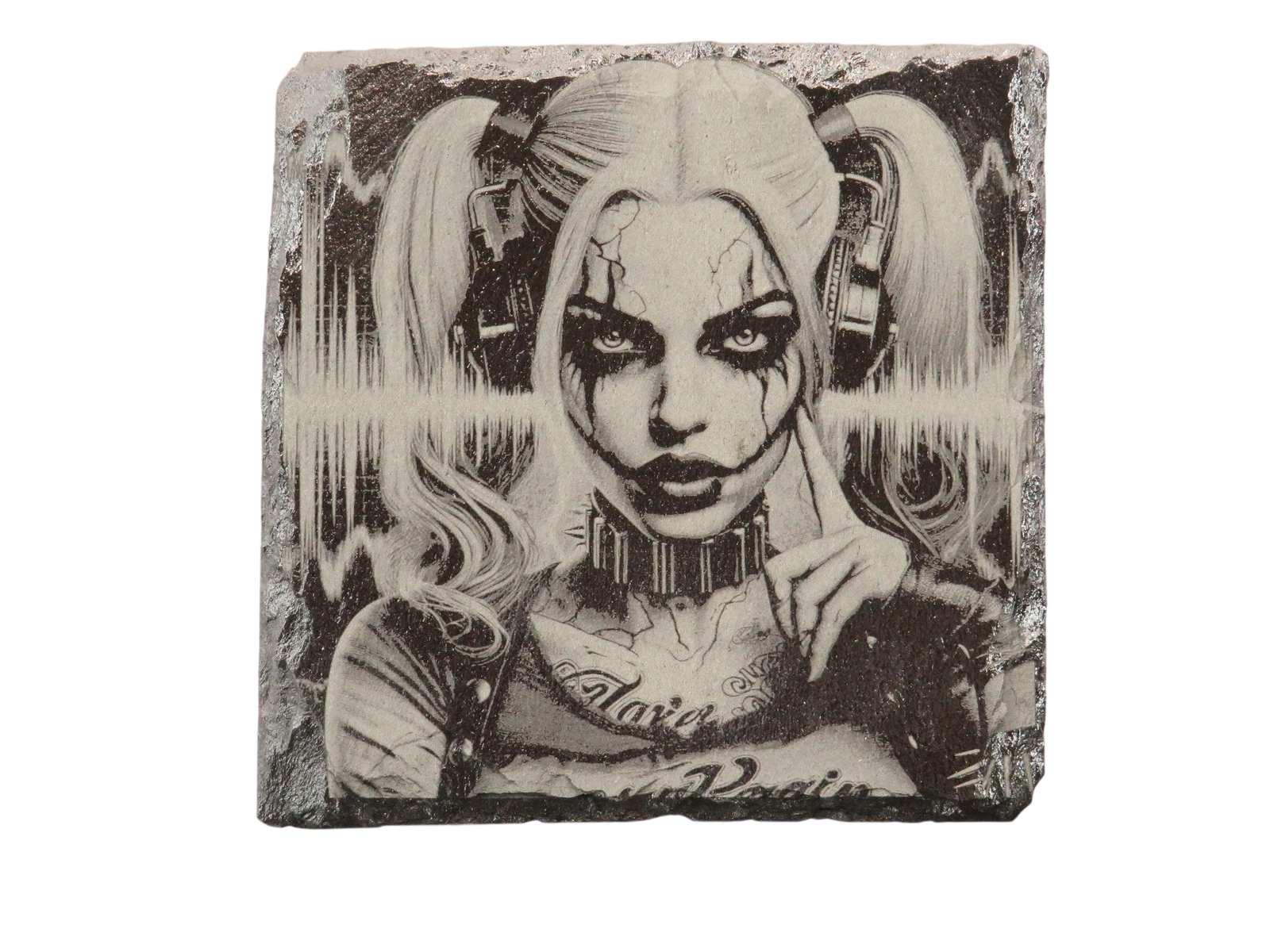 Laser Engraved Slate Coaster - DC6