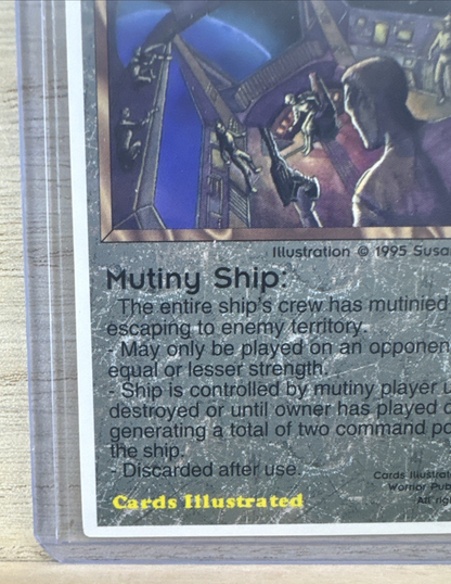 O4 Mutiny Ship Galactic Empires CCG 1995