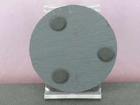 Laser Engraved Round Slate Coaster - SW10