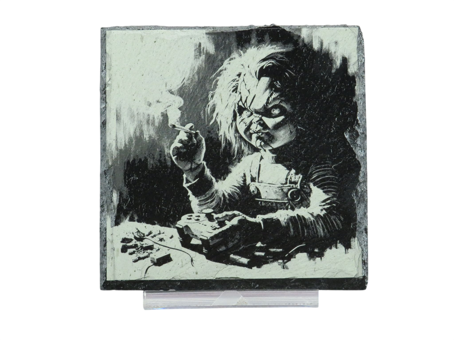 Laser Engraved Slate Coaster - CH7