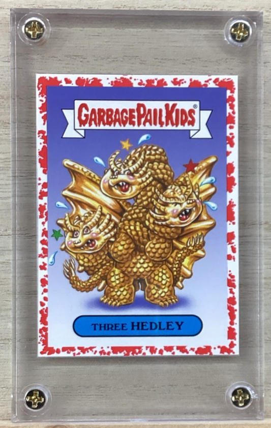2018 Topps Garbage Pail Kids - Three Hedley - Red 29/75