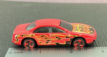 Hot Wheels Aurora Red Raptor - 1993 - Flames - Red Rims