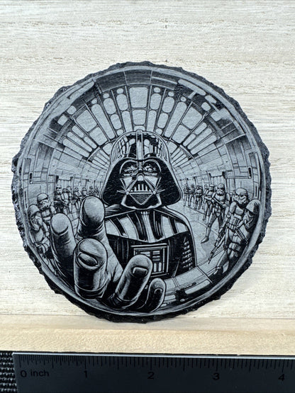 Laser Engraved Slate Coaster - DV2
