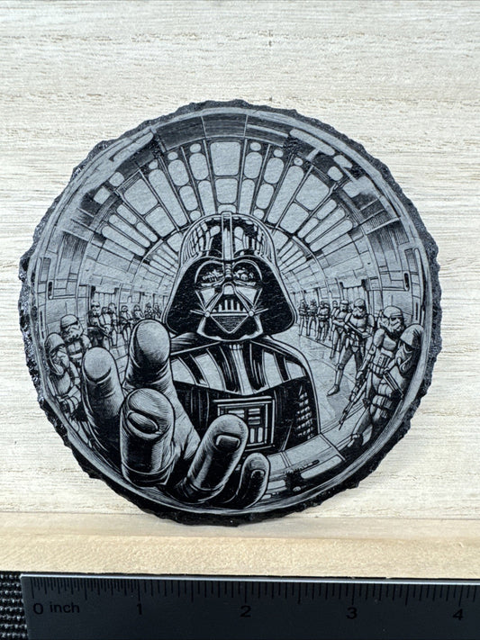 Laser Engraved Slate Coaster - DV2