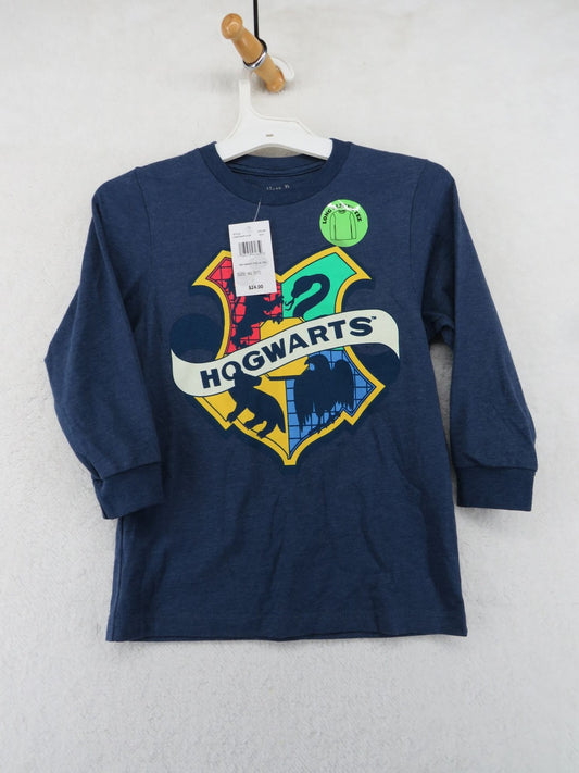 Harry Potter Kid's XS 6/7 Hogwarts Long Sleeve Graphic Tee0