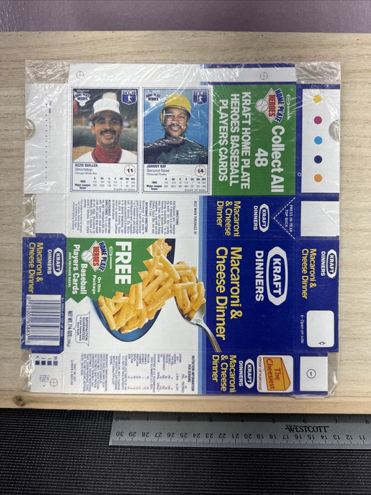 1987 Kraft Home Plate Heroes Never Folded Panel - Ozzie Guillen & Johnny Ray