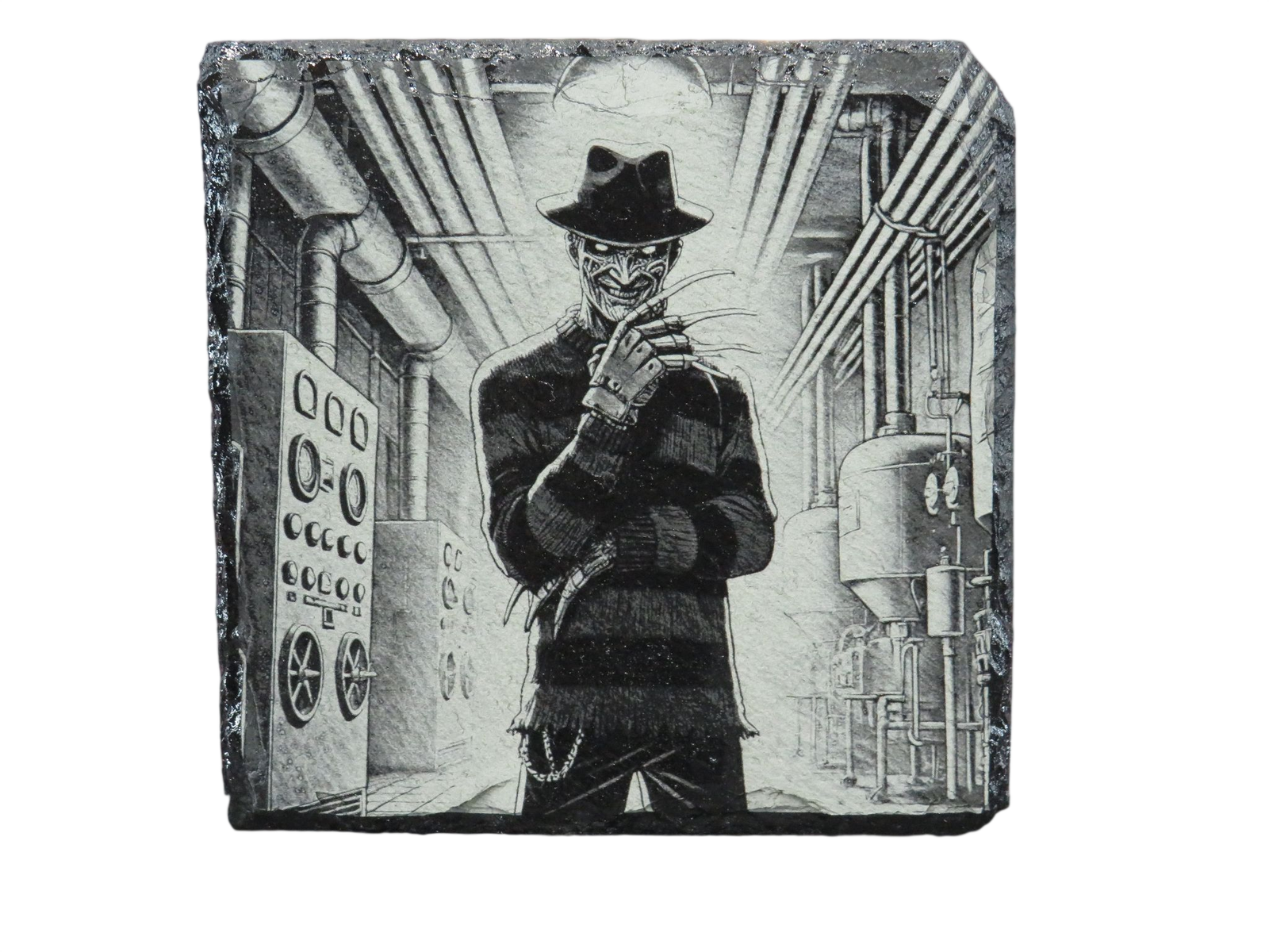Laser Engraved Slate Coaster - FR6