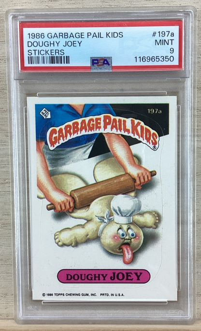 1986 GARBAGE PAIL KIDS - DOUGHY JOEY #197a - PSA 9