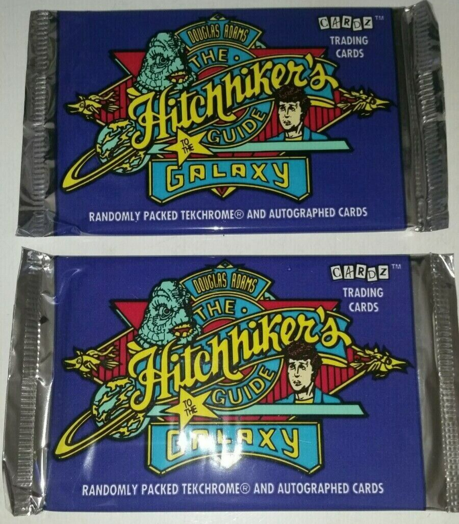 The Hitchhiker's Guide to the Galaxy Trading Cards Packs - Lot of 2 packs - New
