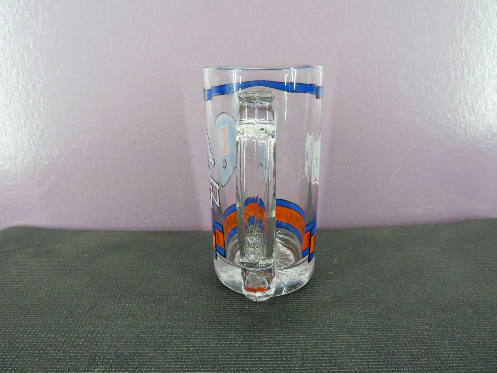 Vintage Denver Broncos Beer Mug Stein Tall Glass 1980s NFL