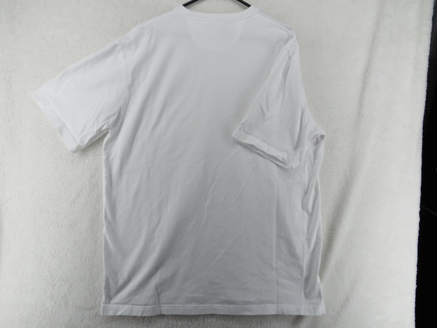 Duluth Trading Co T Shirt - Men's Large Longtail - Short Sleeve White Cotton