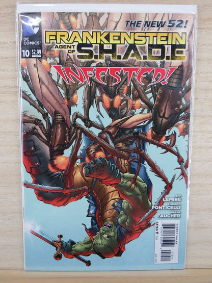 Frankenstein Agent of S.H.A.D.E #10 Aug 2012 Infested The New 52 - DC Comic