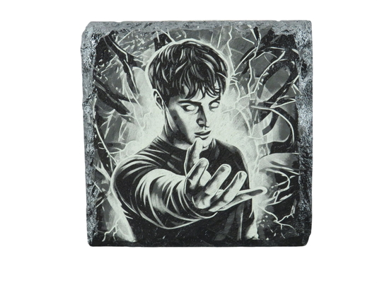 Laser Engraved Slate Coaster - ST8