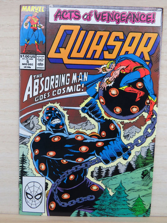 Quasar #5 Mid Dec 1989 Acts of Vengeance - Marvel Comic