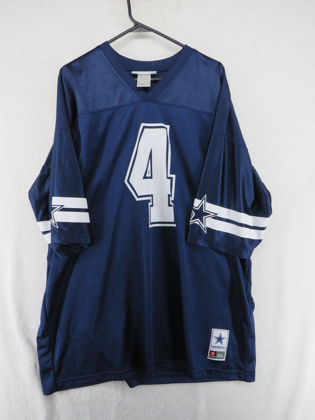 Dallas Cowboys Authentic Apparel Jersey - Men's 2XL - Dak Prescott #4