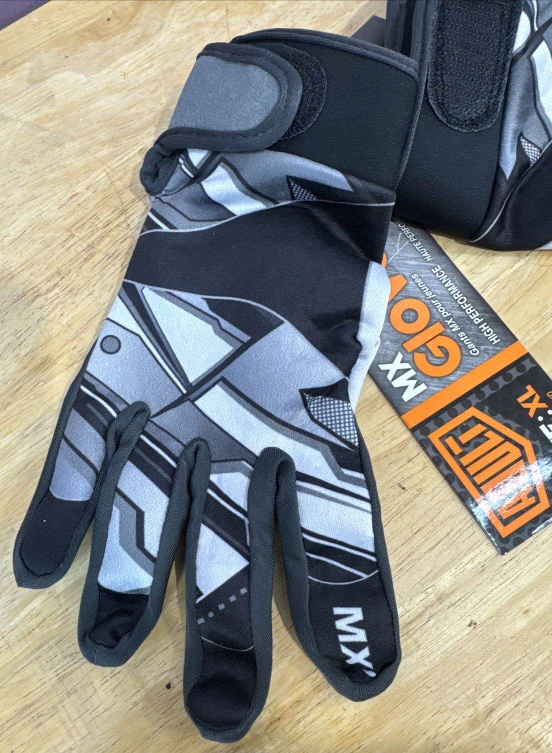 Adult MX off-road, ATV, BMX, Cycling, Riding, Outdoor Gloves - Black/Grey, XL