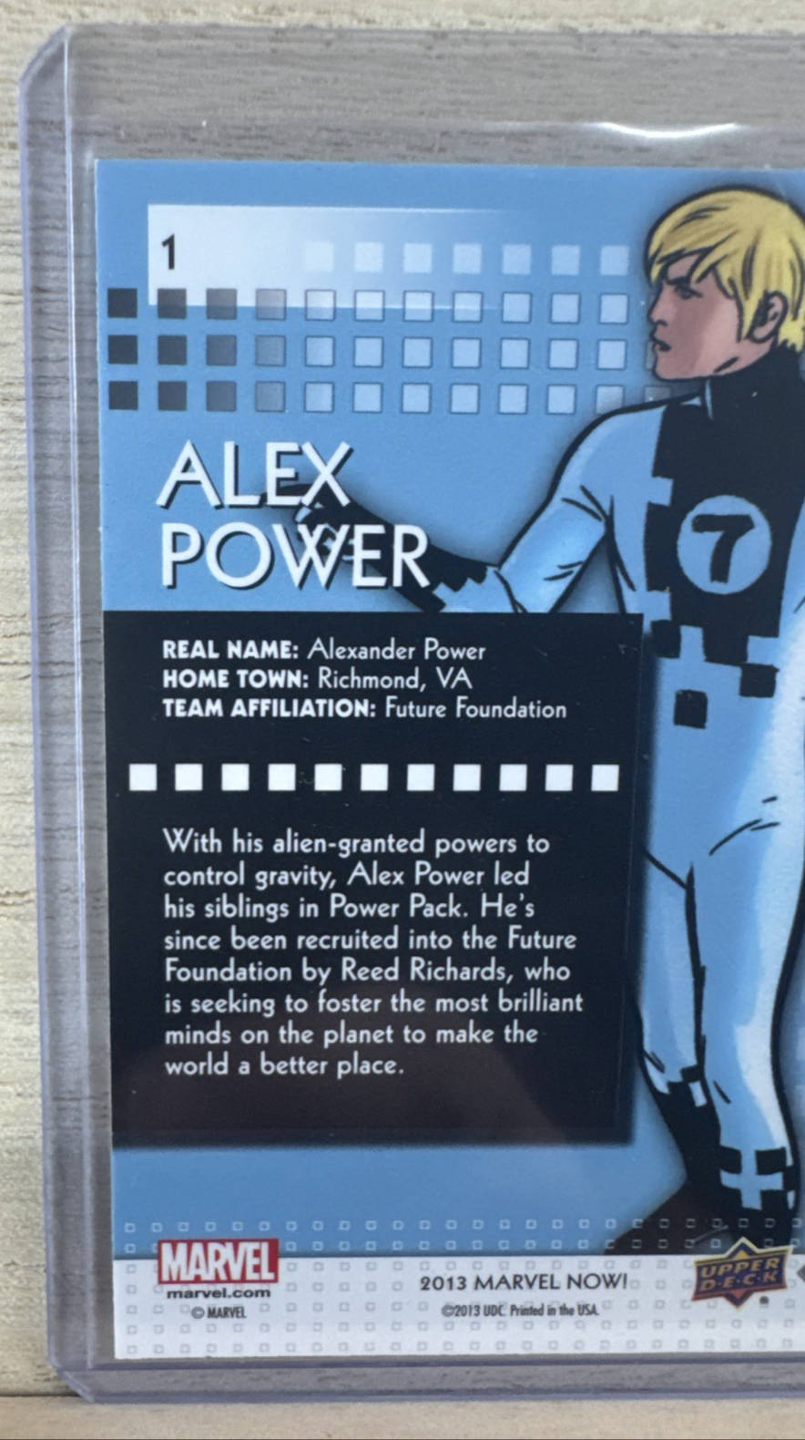 2013 Upper Deck Marvel Now SILVER - #1 ALEX POWER