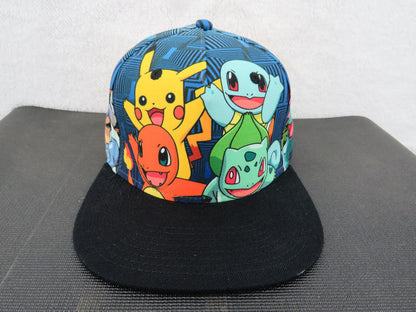 Pokemon Hat - Unisex Snapback - Pikachu Charizard Bulbasaur Squirtle