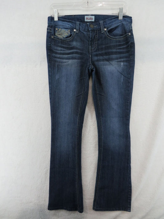 Mudd Jeans Women's Size 7 - Embroidered Studded Pocket Denim