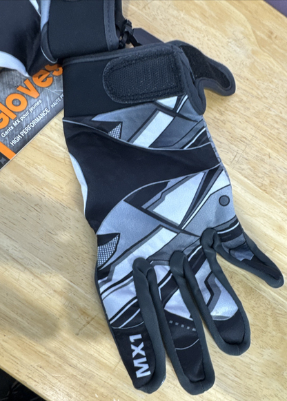 Adult MX off-road, ATV, BMX, Cycling, Riding, Outdoor Gloves - Black/Grey, XL