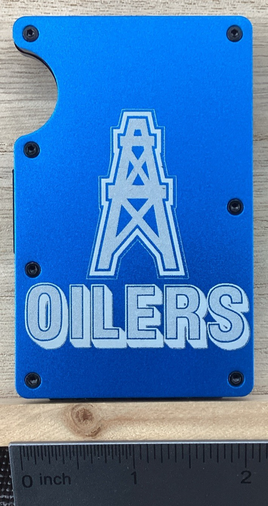 Metal Wallet - Laser Engraved HO - RFID Blocking